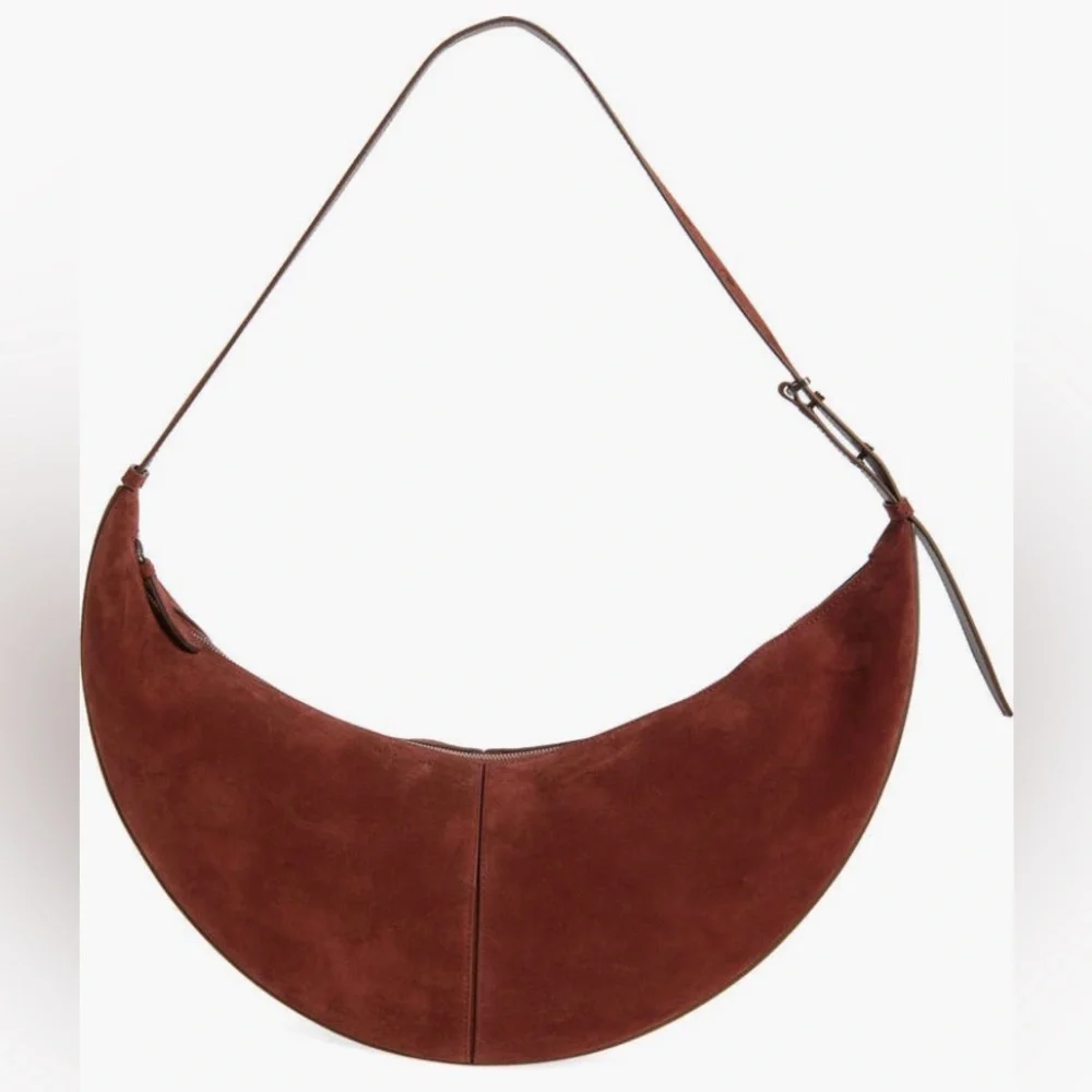 NWT $1290 Proenza Schouler Slide Suede Hobo Bag in Rust!